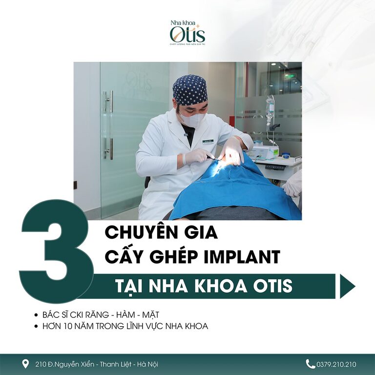 Trồng răng implant tại Nha khoa OTIS