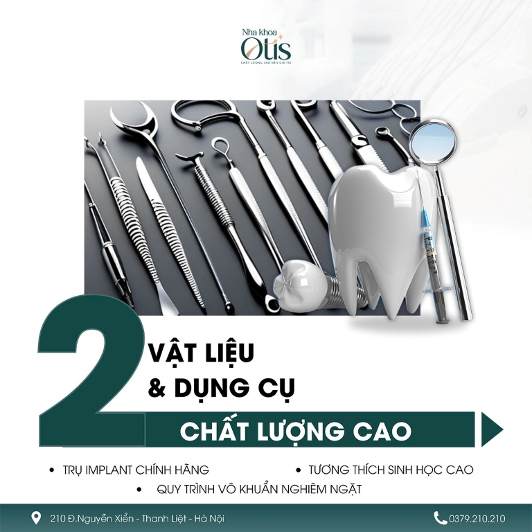 Trồng implant vô khuẩn tại Nha khoa OTIS