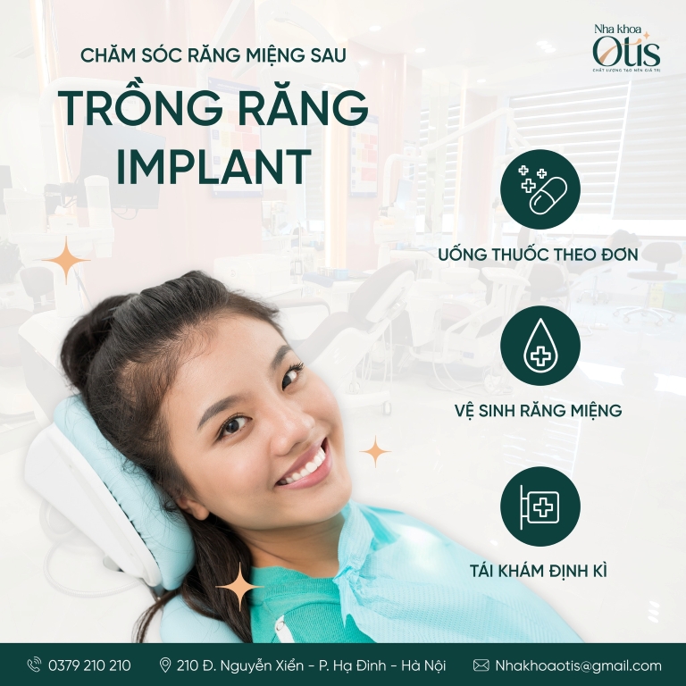 Tuân thủ hướng dẫn lưu ý sau trồng răng implant