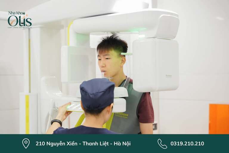 Bước 2: chụp phim trước khi niềng răng