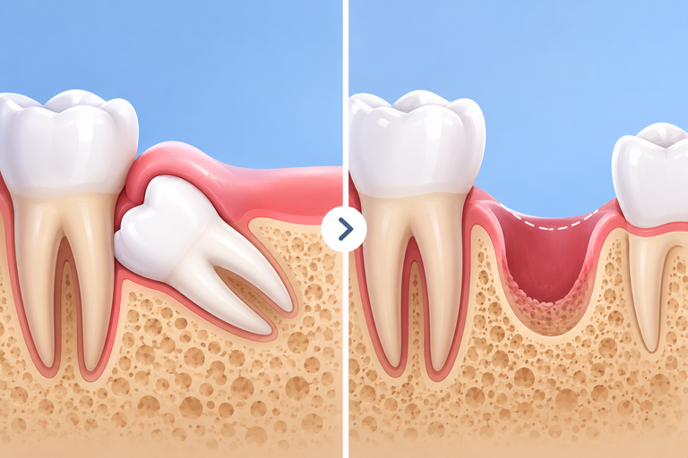 Nhổ răng khôn có bị tiêu xương không như khi mất răng ở vị trí khác